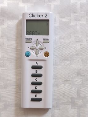 White Student Remote - Response Clicker. I Clicker 2